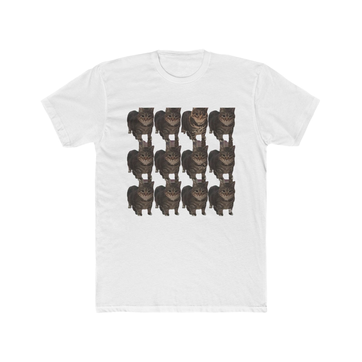 Whimsical Cat Lover Cotton Crew Tee, Funny Animal T-Shirt, Pet Owner Gift, Cute Graphic Tee, Everyday Casual Wear