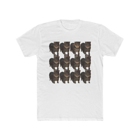 Whimsical Cat Lover Cotton Crew Tee, Funny Animal T-Shirt, Pet Owner Gift, Cute Graphic Tee, Everyday Casual Wear